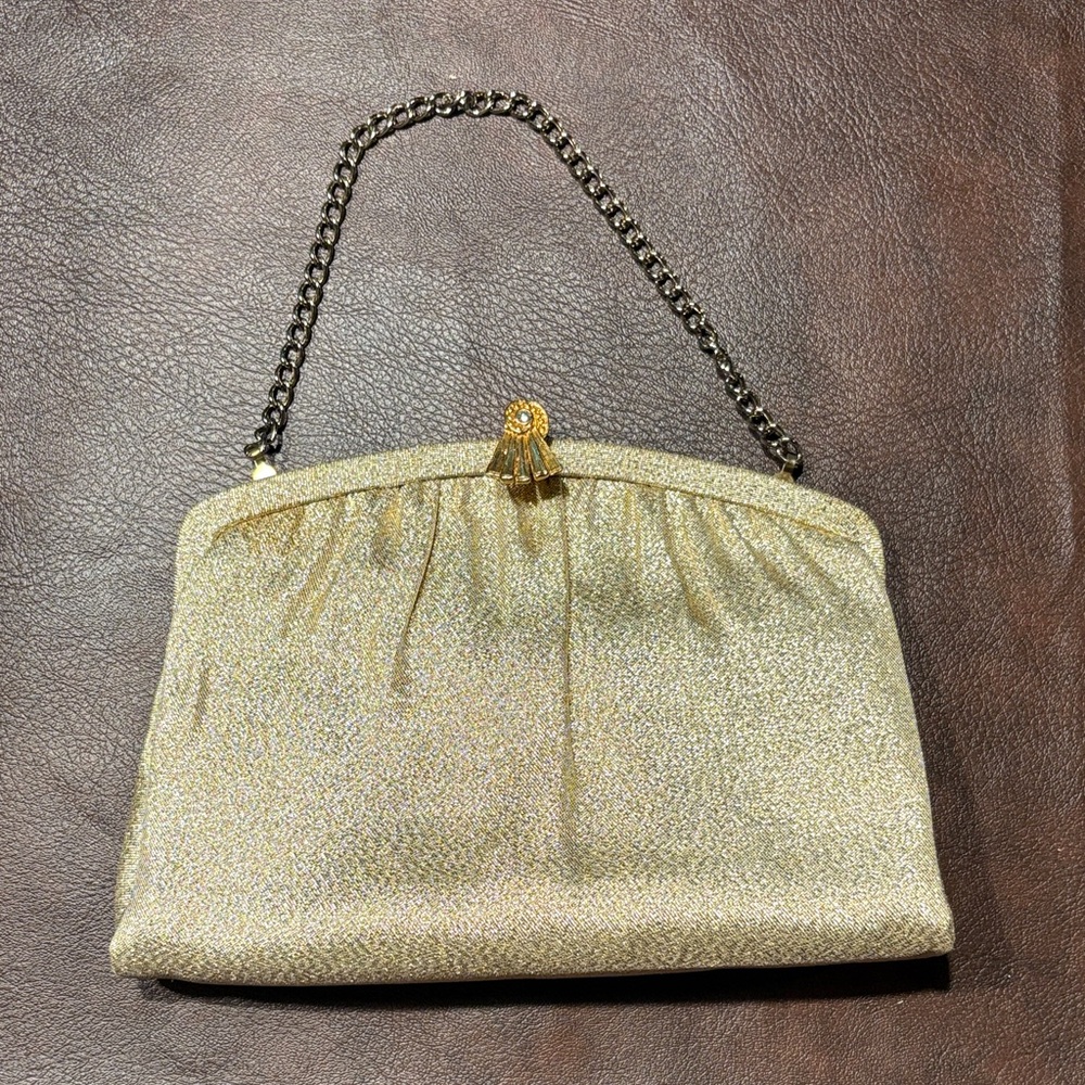 Elegant Gold Evening Clutch